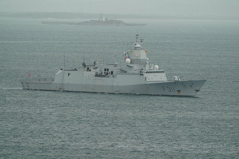 挪威首次印太部署南森級巡防艦「羅德·阿蒙森號（F311）」。   圖：翻攝「X」@Ug8OJZBu9IY8Sfw