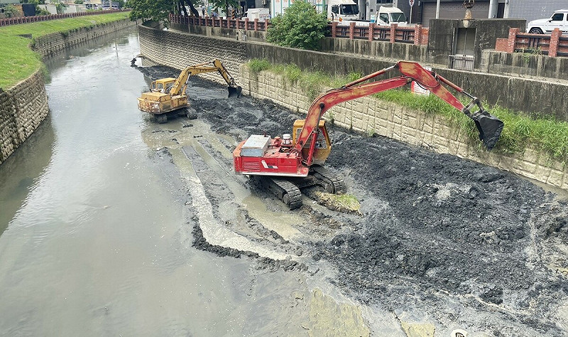 高市府汛期前完成主要溪圳排水清疏作業。 圖:高雄市水利局/提供