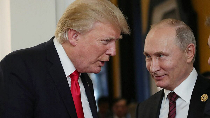 美國總統川普（Donald Trump）與俄羅斯總統普丁（Vladimir Putin）。   圖:翻攝自X帳號@nexta_tv