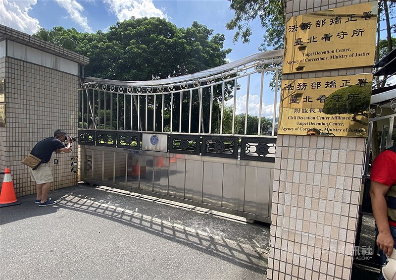圖為台北看守所外。（中央社檔案照片）   