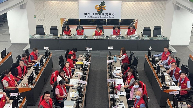 中央災害應變中心今（14）日上午舉行第8次工作會報。   圖：中央災害應變中心提供