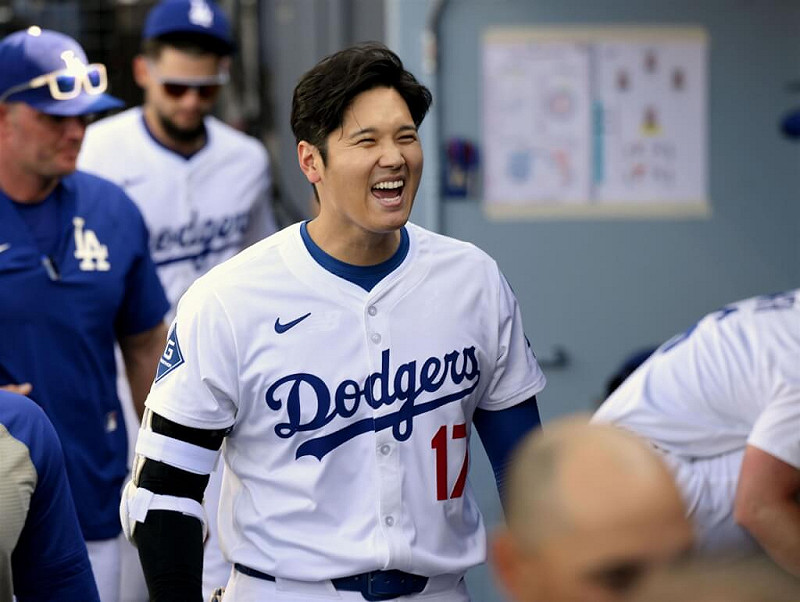 道奇隊日籍球星大谷翔平。（共同社）   