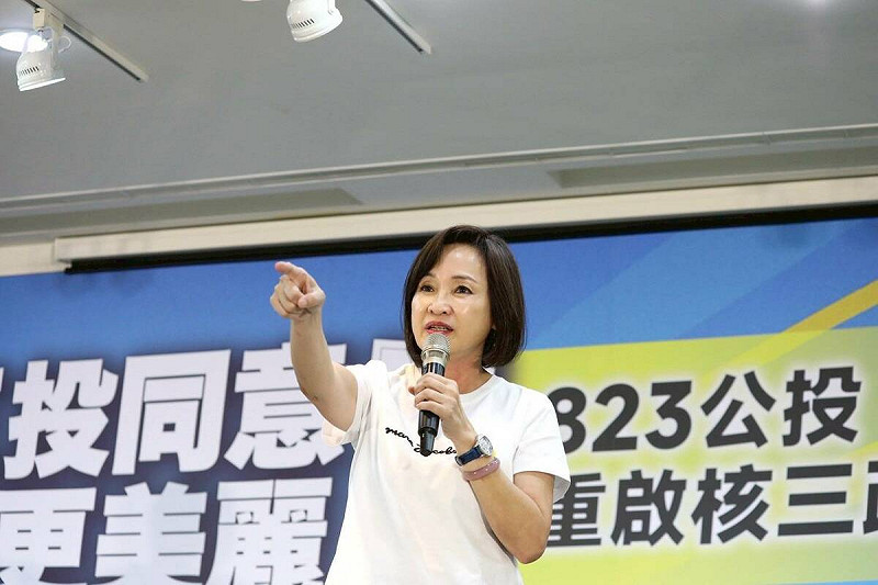 柯志恩表示823不僅要守住7位立委同志，更要用同意票告訴政府能源政策的錯誤。   圖：國民黨高雄市黨部/提供