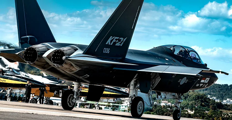 韓製 KF-21 戰機。   圖：翻攝自 騰訊網