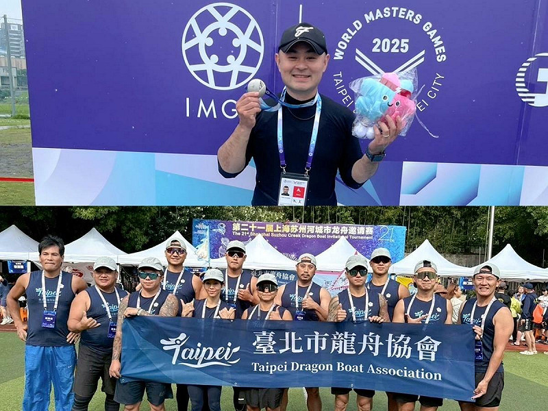 台灣順豐同仁憑藉熱情與堅持利用時間投入運動訓練，參加國際賽事雙雙獲得獎牌殊榮。   圖/台灣順豐