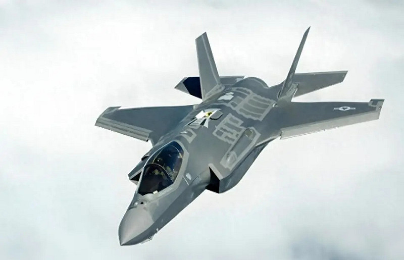  F-35A戰機。 圖：翻攝自 騰訊新聞@矚望雲霄 