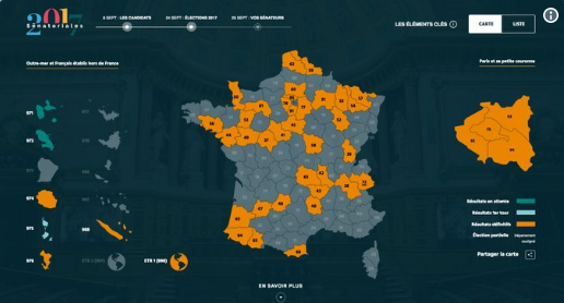 法國參議院24日進行部分改選，政治版圖變動沒有太大。   圖：翻攝法國參議院推特