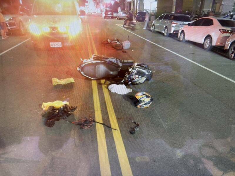 台中蔡姓婦人騎腳踏車逆向與機車相撞身亡，黃姓機車騎士獲判無罪。   圖：民眾提供