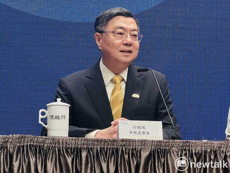 行政院長卓榮泰說明115年度中央政府總預算案。   圖：謝莉慧／攝