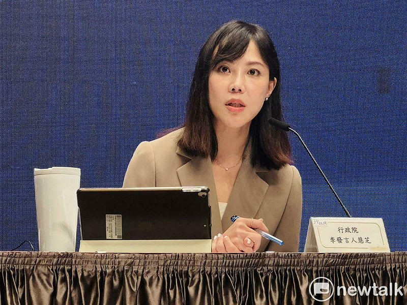 行政院發言人李慧芝。   圖：謝莉慧/攝