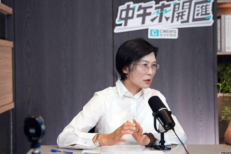 民進黨立委林岱樺今（21）日接受主持人黃光芹《CNEWS匯流新聞網》政論live直播節目《中午來開匯》專訪。   圖：《CNEWS匯流新聞網》提供