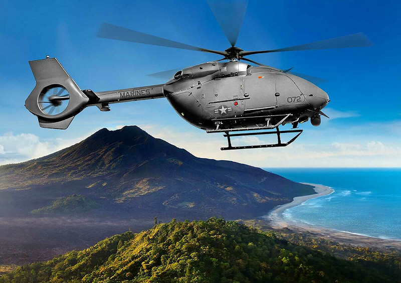 空中巴士美國太空與防務公司（Airbus U.S. Space & Defense）攜手護盾人工智慧公司（Shield AI），8月份成功完成MQ-72C「Lakota Connector」無人直升機的首次自主飛行測試。   圖：翻攝airbusus官網