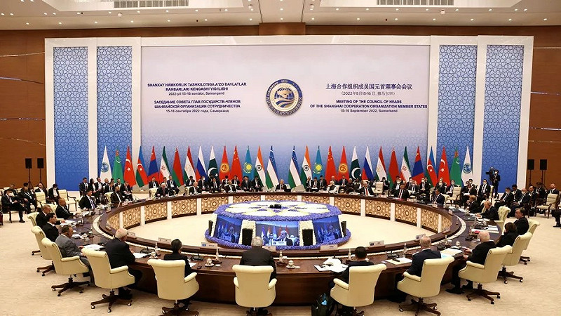上海合作組織元首理事會會議。圖:翻攝自上海合作組織官方網站 上海合作組織元首理事會會議。圖:翻攝自上海合作組織官方網站