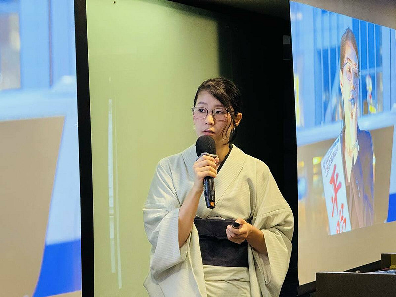 印太戰略智庫邀請平野雨龍22日在台北發表演說。   圖：翻攝矢板明夫臉書