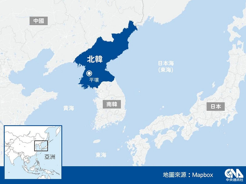 領導人金正恩督導兩枚「新型」防空飛彈的試射行動。   圖/中央社
