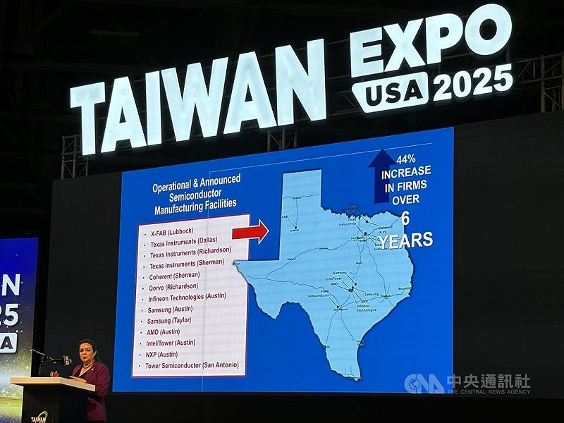 德州經濟發展和旅遊局總監克魯茲(圖)表示,德州去年通過「德州晶片法案」,加大力道扶植半導體在地化供應鏈。 圖:中央社