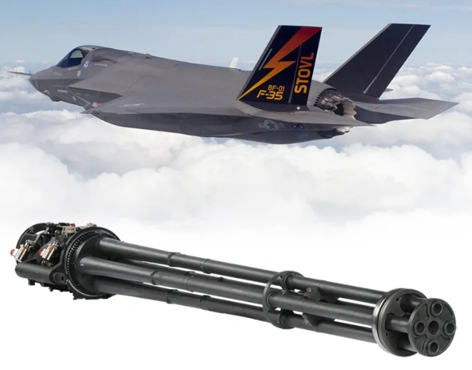 美軍F-35A與內置機砲。 圖 : 翻攝自利刃