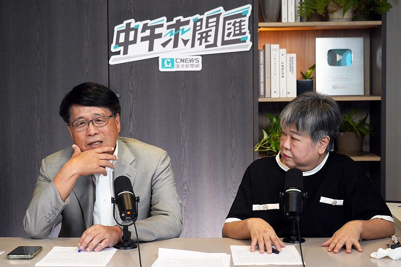 台灣民意基金會董事長游盈隆，今（25）日接受主持人黃光芹《中午來開匯》專訪。   圖：《中午來開匯》提供