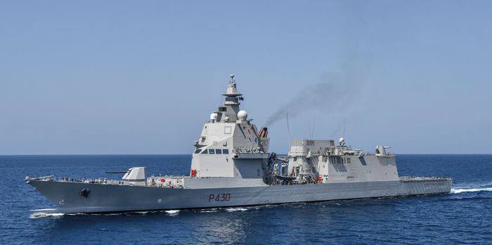  義大利也傳出可能派遣掃雷艦與巡防艦前往黑海，協助清除海上水雷。 圖：翻攝自 X 