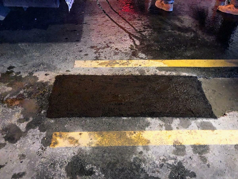 北市府已連夜拆除庇護島。   圖：楊植斗議員辦公室 / 提供