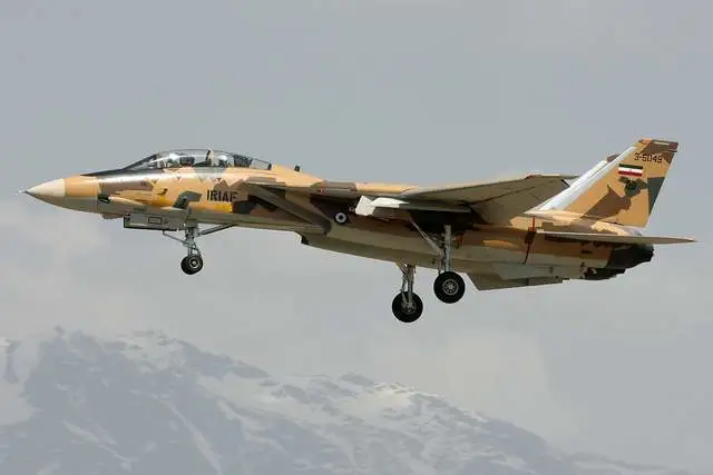  F-14 戰鬥機。 圖：翻攝自 騰訊新聞@潛望者 