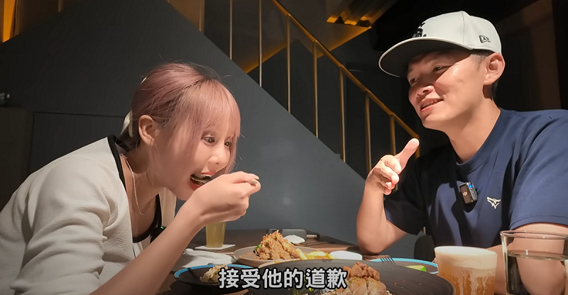 台南Josh透露樂天球團日本高層親自到台南找他會面致意，並解釋為何阿杰未現身，「因為我沒有想要跟他談，我不想接受他的道歉。」   圖：翻攝自台南Josh YT頻道