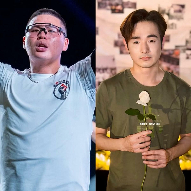 閩南狼(左)8月初對昔日戰友八炯發布毀滅性爆料，導致雙方決裂。   圖：翻攝自閩南狼、八炯IG