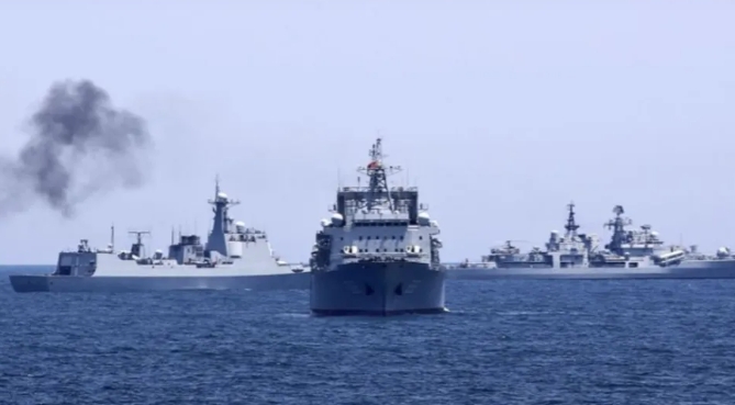 西方國家在太平洋地區頻繁軍演。 圖 : 翻攝自曹興教授