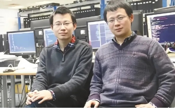 寒武紀創辦人陳雲霽(右)、陳天石(左)兄弟兩人都是中國科學院出身，畢業於中國科學技術大學少年班的科技人才。   圖：翻攝自 騰訊網 環球人物雜誌