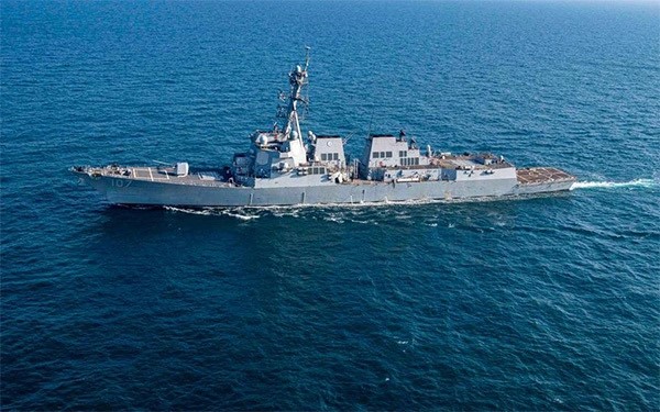 美軍導彈驅逐艦。   圖：翻攝自騰訊網