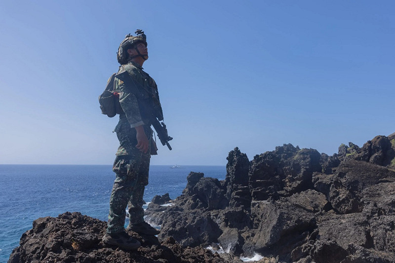 美軍2024年4月演習前執行巴丹群島現地勘察。   圖：翻攝US Marine