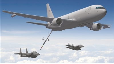 KC-46A飛馬座空中加油想像圖。 圖 : 翻攝自人民網 
