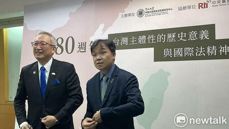 外交部次長吳志中（左）、陸委會副主委沈有忠（右）   圖：高逸帆／攝