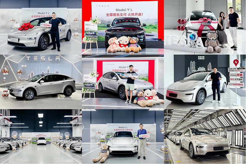 Model YL在中國首週銷量驚人。圖:翻攝自 X《Ming》 Model YL在中國首週銷量驚人。圖:翻攝自 X《Ming》