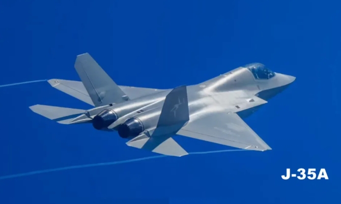 解放軍殲-35A戰機。 圖 : 翻攝自勝研國際