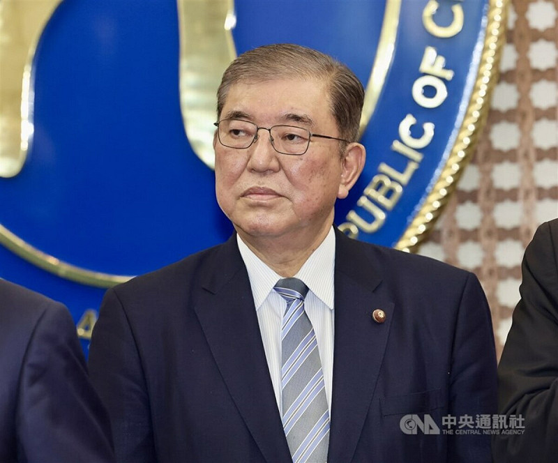 日本首相石破茂。（中央社檔案照片）   