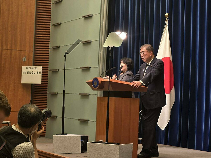 石破茂宣佈準備下台   圖：翻攝自石破茂的Ｘ