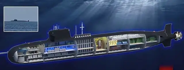 中國 093B攻擊核潛艦。 圖:翻攝自 騰訊新聞@海事先鋒 中國 093B攻擊核潛艦。 圖:翻攝自 騰訊新聞@海事先鋒
