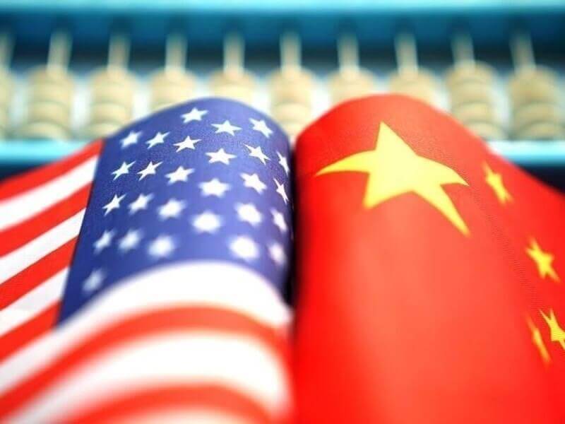 美國與中國國旗。   圖：翻攝中新社