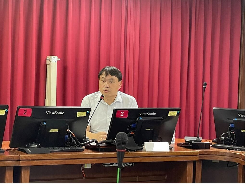 移民署9日表示，為強化公務員法治觀念，特別邀請法學博士李志強及廉政署北部地區調查組科長曾永良（圖）進行座談會，以完善防貪指引內容，維護機關廉能形象。（移民署提供）中央社記者黃麗芸傳真　114年9月9日   