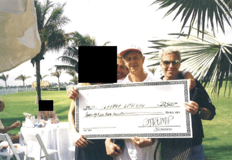 「艾普斯坦和海湖莊園（Mar-a-Lago）的會員開玩笑，說要以 22,500 美元把已『完全貶值』的女人賣給川普。」   圖：擷取自「方舟子」的 X