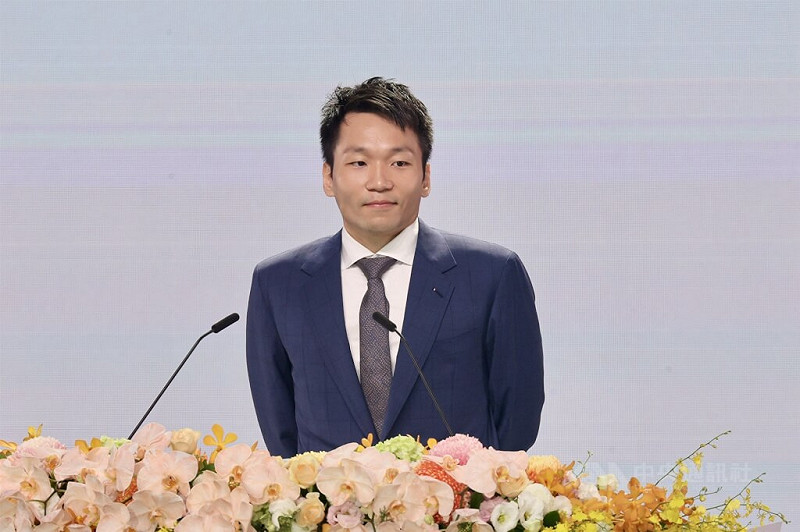 運動部9日在台北掛牌成立，圖為首任部長李洋在運動部揭牌暨布達典禮上致詞。中央社記者王飛華攝　114年9月9日   