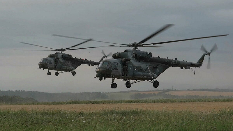 捷克則正向波蘭派遣 3 架 Mi-171ŠM SOF II 直升機，以及約 150 名士兵。 圖：擷取自 Daniel of Bohemia 的 X 