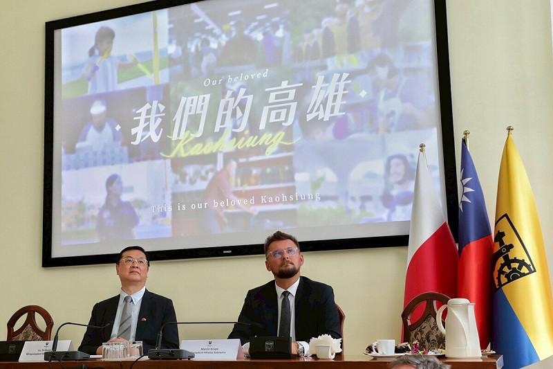 高雄市府團隊訪問卡托維茲市。 圖:高雄市行國處/提供