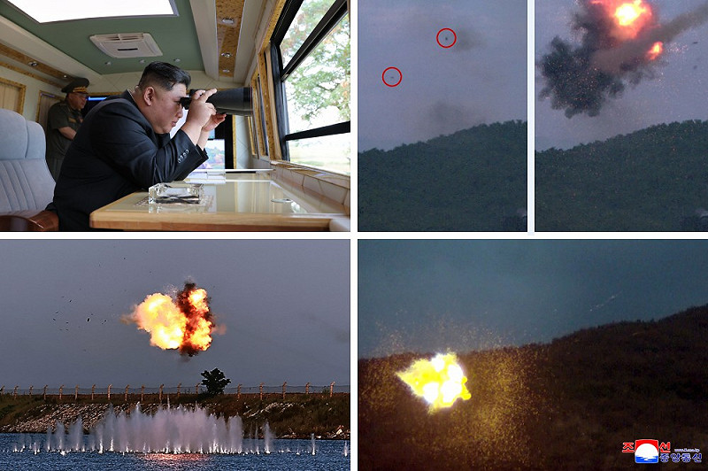 金正恩視察國防科學院裝甲防禦武器研究所和電子武器研究所。 圖:翻攝自《朝中社》 金正恩視察國防科學院裝甲防禦武器研究所和電子武器研究所。 圖:翻攝自《朝中社》