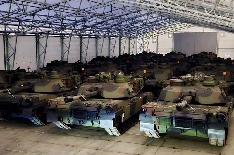 M1A2 「艾布蘭」主戰坦克。 圖:翻攝自 X M1A2 「艾布蘭」主戰坦克。 圖:翻攝自 X