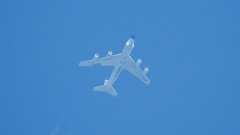 「鉚接聯合」(RC-135V Rivet Joint)電子偵察機。 圖:翻攝自 X 「鉚接聯合」(RC-135V Rivet Joint)電子偵察機。 圖:翻攝自 X