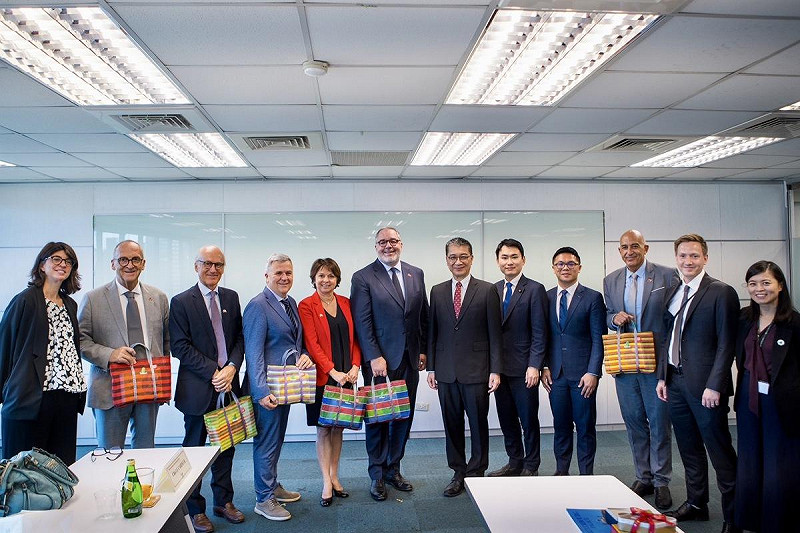 法國參議院友台小組拜訪民進黨 圖:民進黨提供 法國參議院友台小組拜訪民進黨 圖:民進黨提供