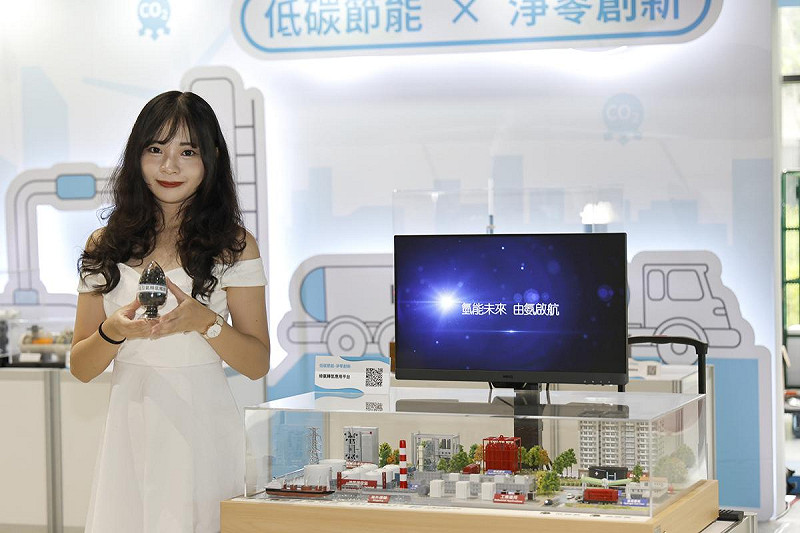 工研院研發的「綠氨轉氫應用平台」以低能耗觸媒與高效率反應器設計，透過綠氨轉氫供應發電、工業與運輸應用，提供低碳氫氣來源。   圖：工研院提供
