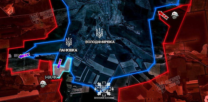  烏軍守住潘基夫卡，有望突破尼可諾里夫卡和赫克托瓦峽，切斷「長耳兔」後援。 圖：翻攝自 X @Bandera Fella 